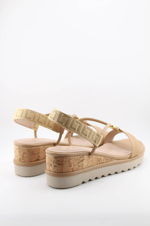 Luz da lua Elevated Cork Sole Strappy Sandals