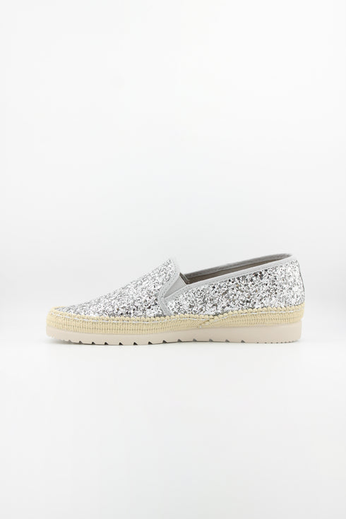 Verbenas Glitter Espadrille Slip-On Shoes