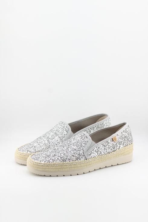Verbenas Glitter Espadrille Slip-On Shoes
