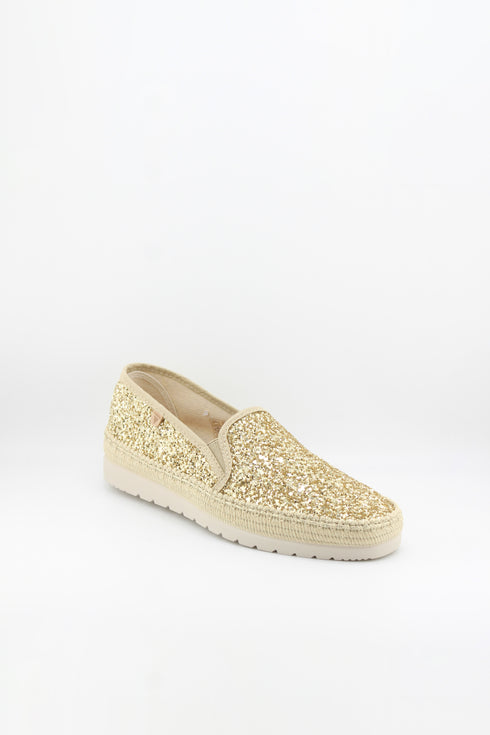Verbenas Glitter Espadrille Slip-On Shoes