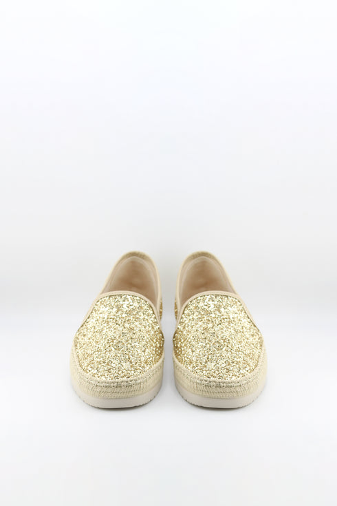 Verbenas Glitter Espadrille Slip-On Shoes
