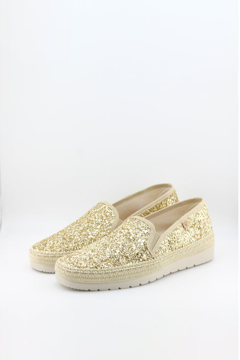 Verbenas Glitter Espadrille Slip-On Shoes