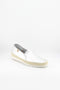 Verbenas Pebbled Leather Slip-On Espadrilles