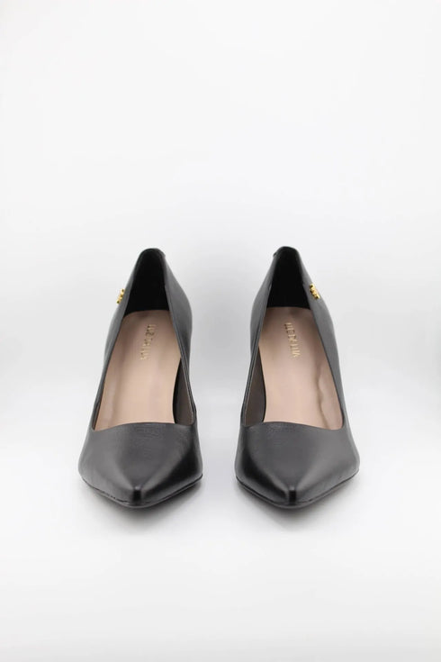 Luz da lua Pointed Toe Leather High Heels