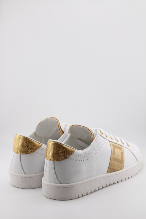 Luz da lua Luxe Monogram Embellished Low-Top Sneakers