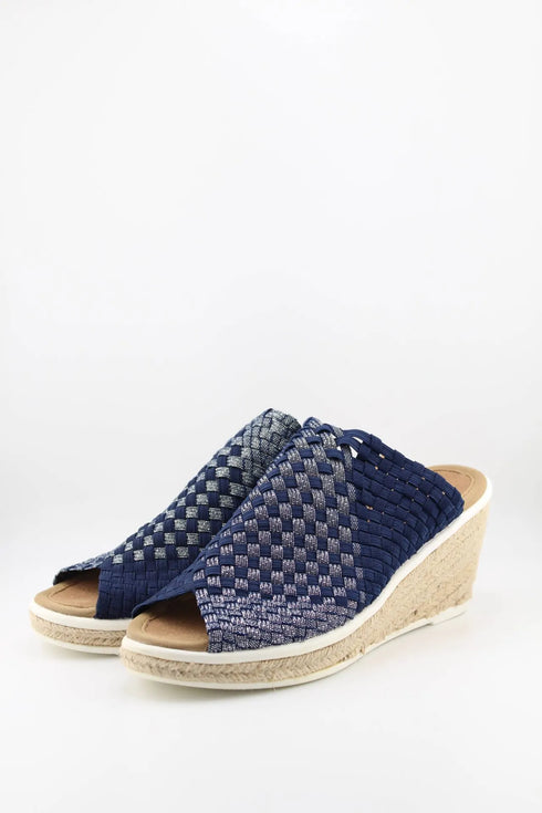 Bernie Mev Woven Strap Espadrille Wedge Sandals