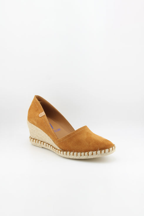 Verbenas Pleated Slingback Espadrille Nucleo Wedge Shoe