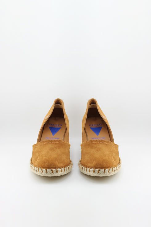 Verbenas Pleated Slingback Espadrille Nucleo Wedge Shoe