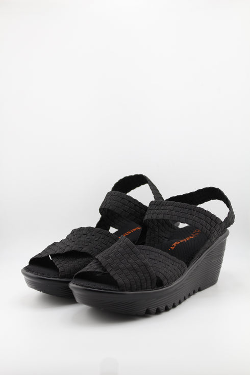 Bernie Mev Braided Wedge Sandals with Ankle Strap