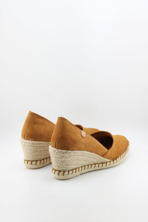 Verbenas Pleated Slingback Espadrille Nucleo Wedge Shoe