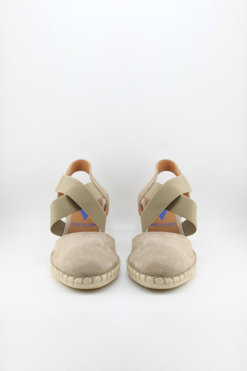 Verbenas Elastic Strap Espadrille Wedge Sandals