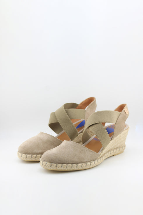 Verbenas Elastic Strap Espadrille Wedge Sandals