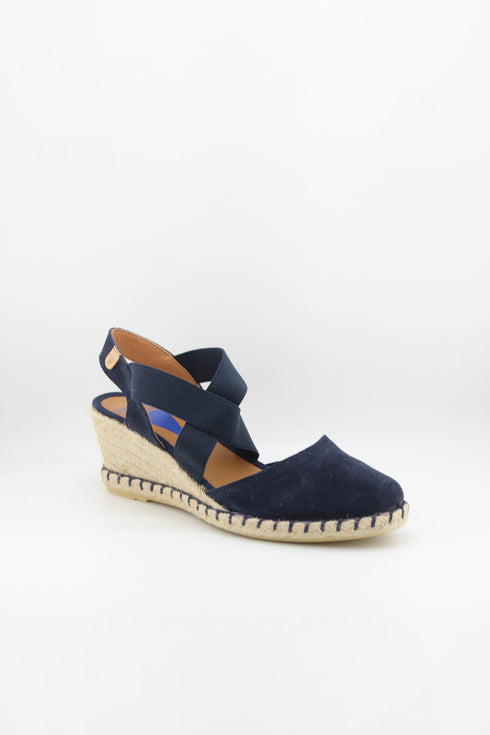 Verbenas Elastic Strap Espadrille Wedge Sandals