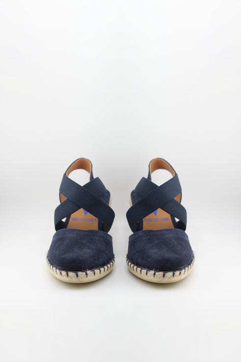 Verbenas Elastic Strap Espadrille Wedge Sandals