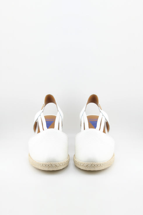 Verbenas Pleated Slingback Espadrille Wedge Sandals