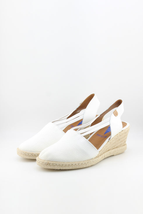 Verbenas Pleated Slingback Espadrille Wedge Sandals