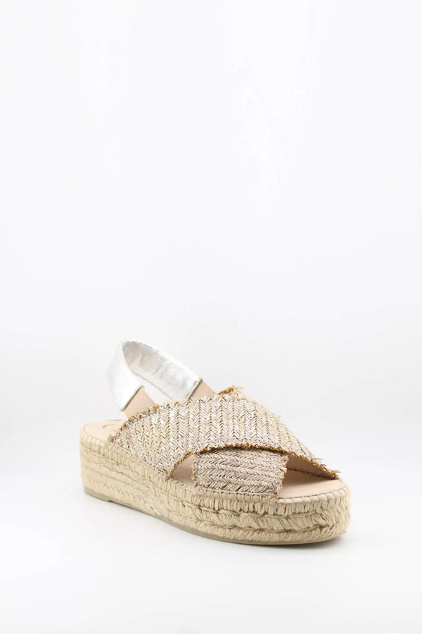Gaimo Elegant Woven Espadrille Platform Sandals