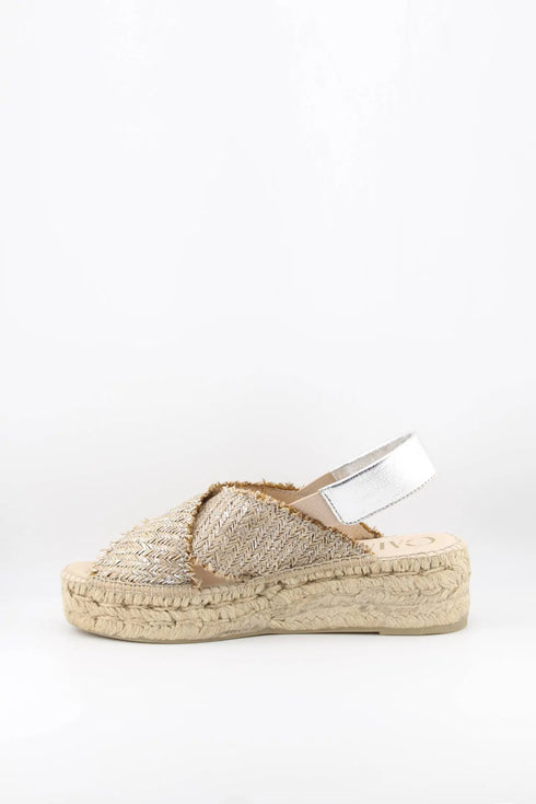 Gaimo Elegant Woven Espadrille Platform Sandals