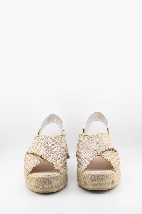 Gaimo Elegant Woven Espadrille Platform Sandals