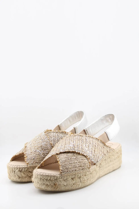 Gaimo Elegant Woven Espadrille Platform Sandals