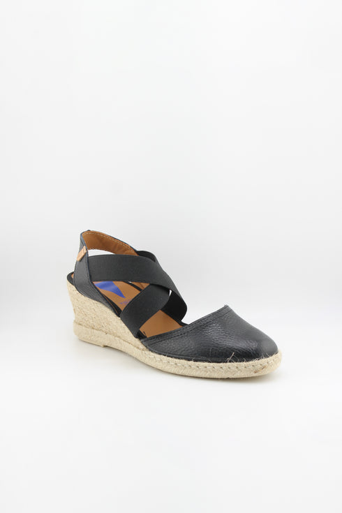 Verbenas Elastic Strap Espadrille Wedge Sandals