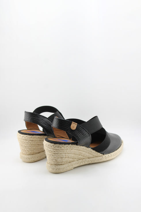 Verbenas Elastic Strap Espadrille Wedge Sandals