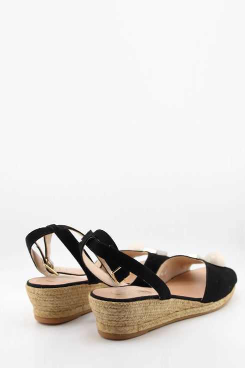 Gaimo Espadrille Wedge Sandals with Buckle