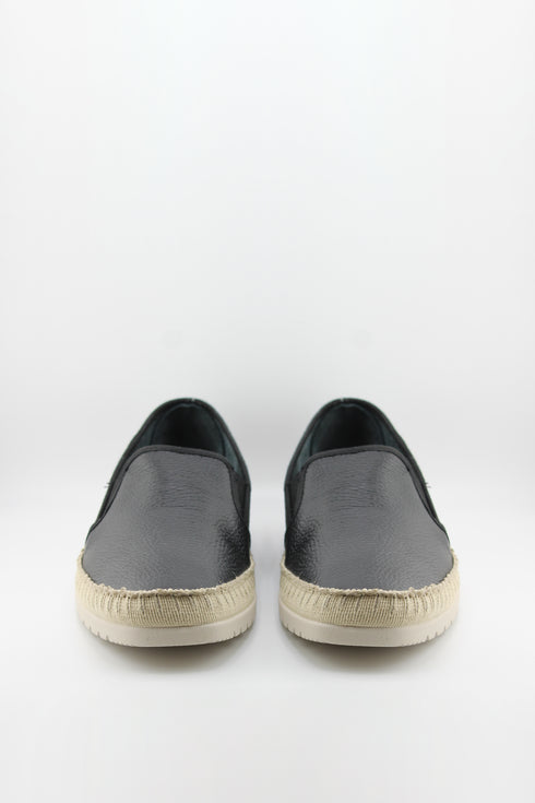 Verbenas Men Perforated Slip-On Loafers with Braided Trim