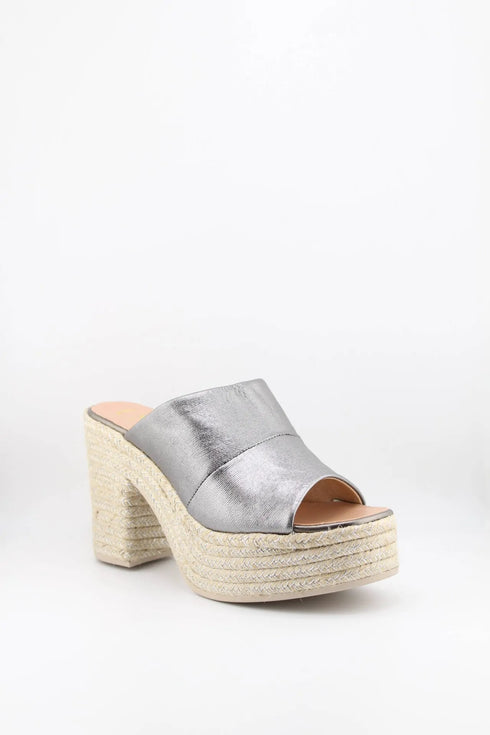 Gaimo Platform Espadrille Open-Toe Mules