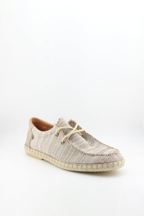 Verbenas Men Knit Espadrille Lace-Up Loafer