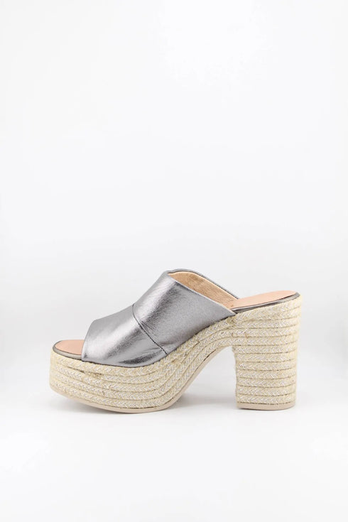 Gaimo Platform Espadrille Open-Toe Mules