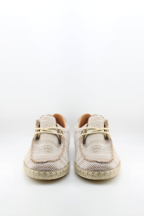 Verbenas Men Knit Espadrille Lace-Up Loafer