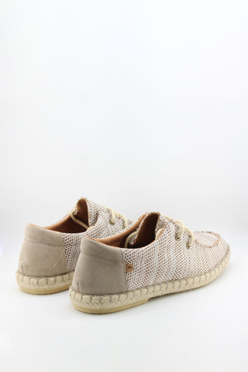 Verbenas Men Knit Espadrille Lace-Up Loafer