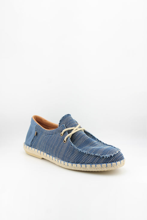 Verbenas Men Knit Espadrille Lace-Up Loafer