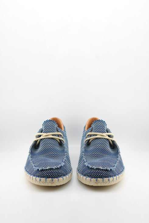 Verbenas Men Knit Espadrille Lace-Up Loafer