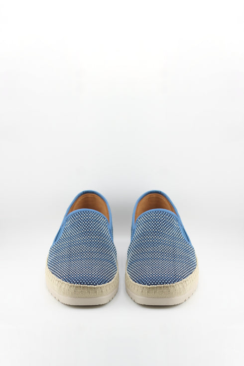 Verbenas Men Perforated Slip-On Loafers with Braided Trim