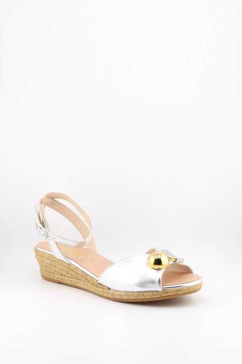 Gaimo Espadrille Wedge Sandals with Buckle