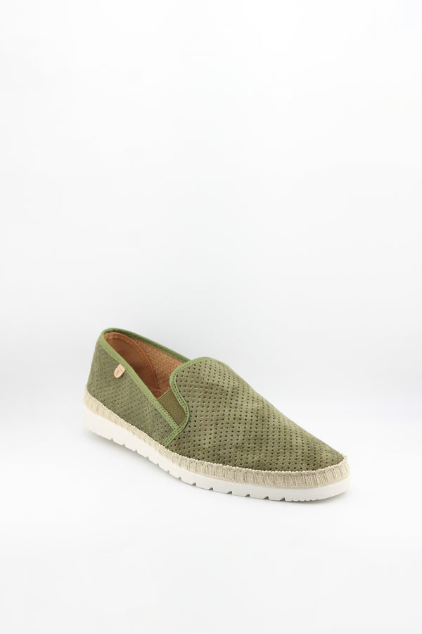 Verbenas Men Textured Slip-On Espadrille Loafers
