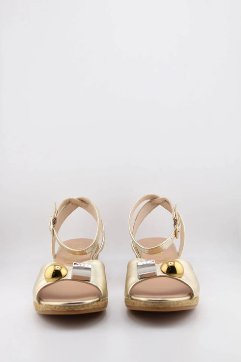 Gaimo Espadrille Wedge Sandals with Buckle