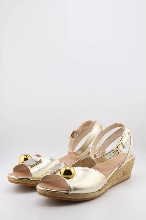 Gaimo Espadrille Wedge Sandals with Buckle