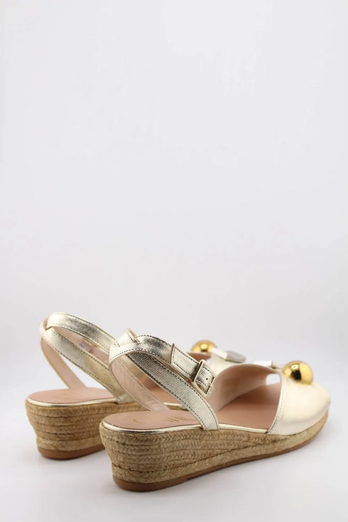 Gaimo Espadrille Wedge Sandals with Buckle