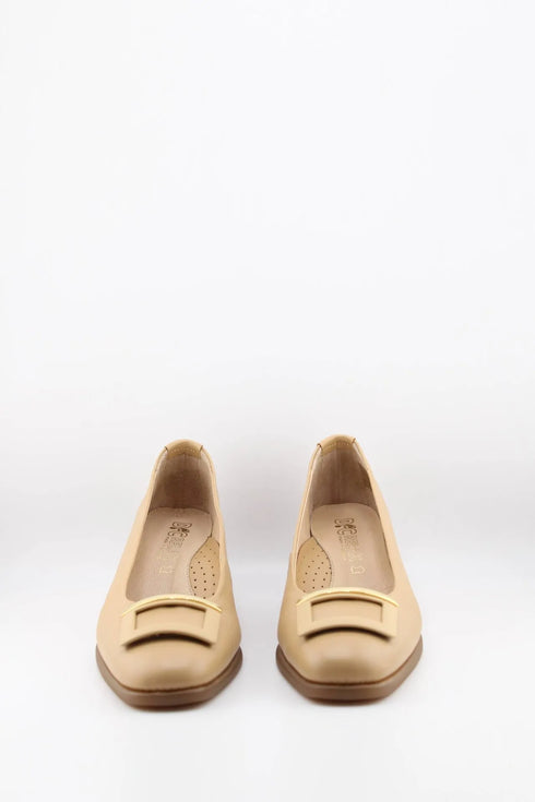 DFC Relax Buckled Leather Comfort Wedge Loafer