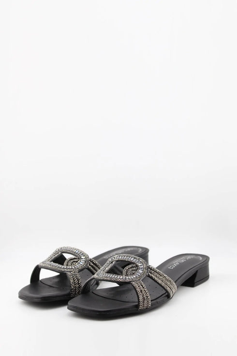 DFC Relax Embellished Strappy Slip-On Sandals