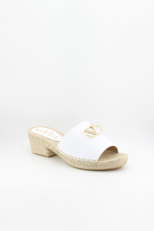 Nivel Espadrille Slide Sandals with Buckle