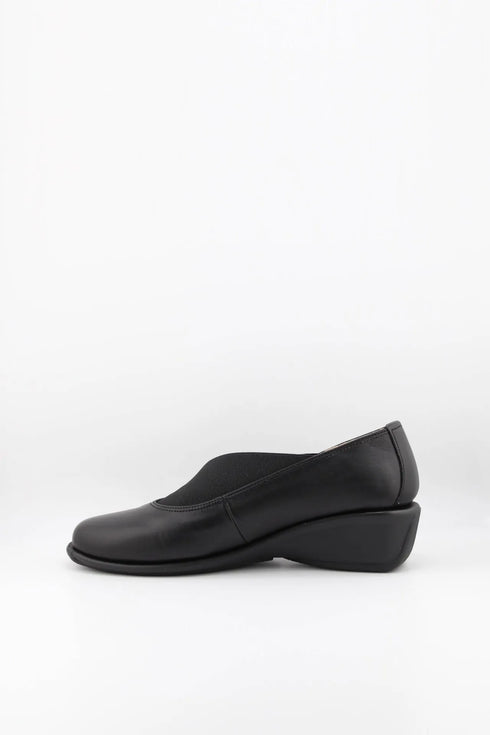 DFC Relax Elegant Leather Slip-On Wedge Loafers