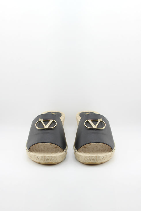 Nivel Espadrille Slide Sandals with Buckle