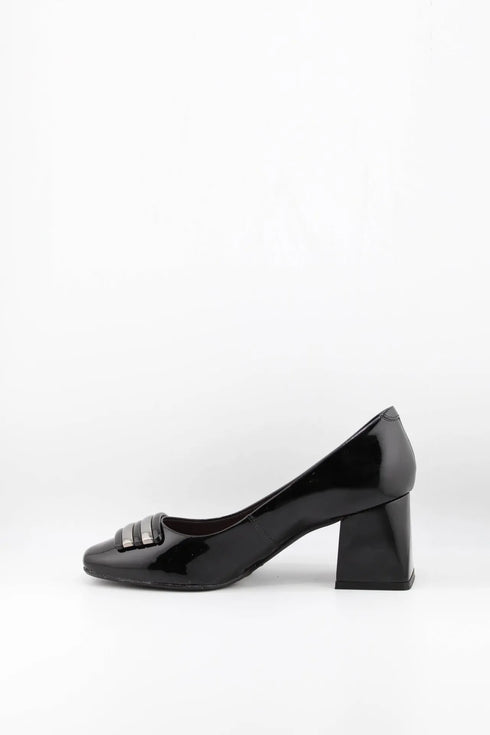 Capelli Rossi Block Heel Patent Leather Pumps