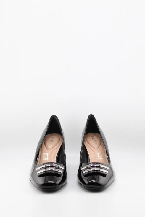 Capelli Rossi Block Heel Patent Leather Pumps
