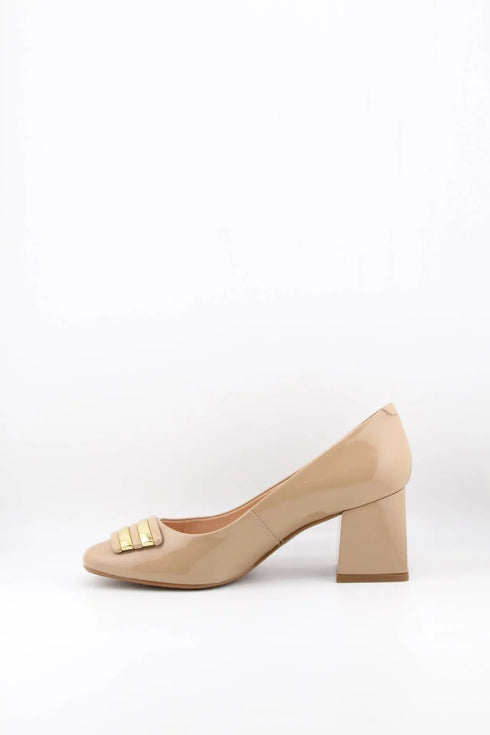 Capelli Rossi Block Heel Patent Leather Pumps