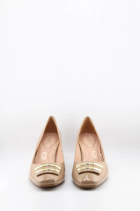 Capelli Rossi Block Heel Patent Leather Pumps